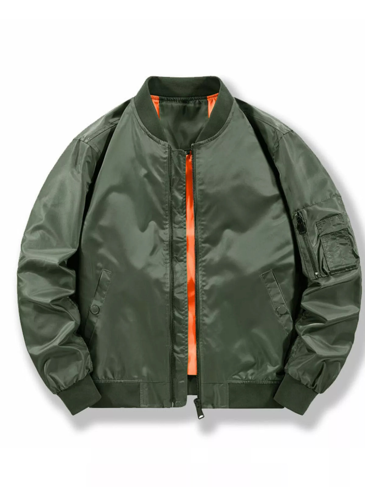 Men's Plus Size Casual Lightweight Bomber Jacket