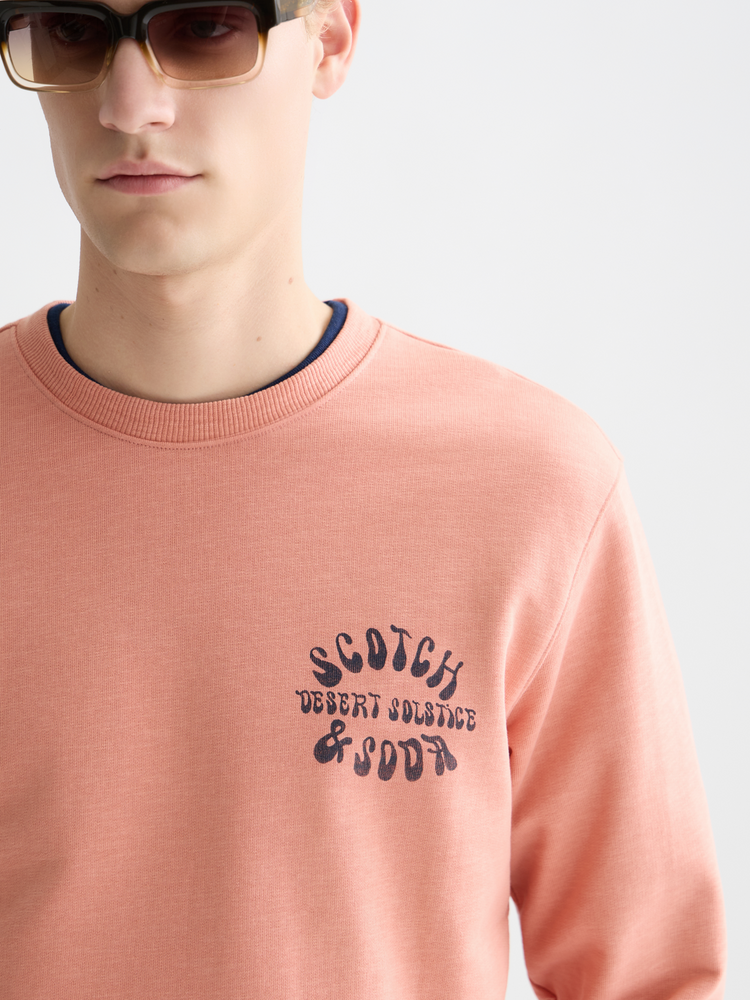Scotch & Soda Left Chest Logo Regular-Fit Sweatshirt