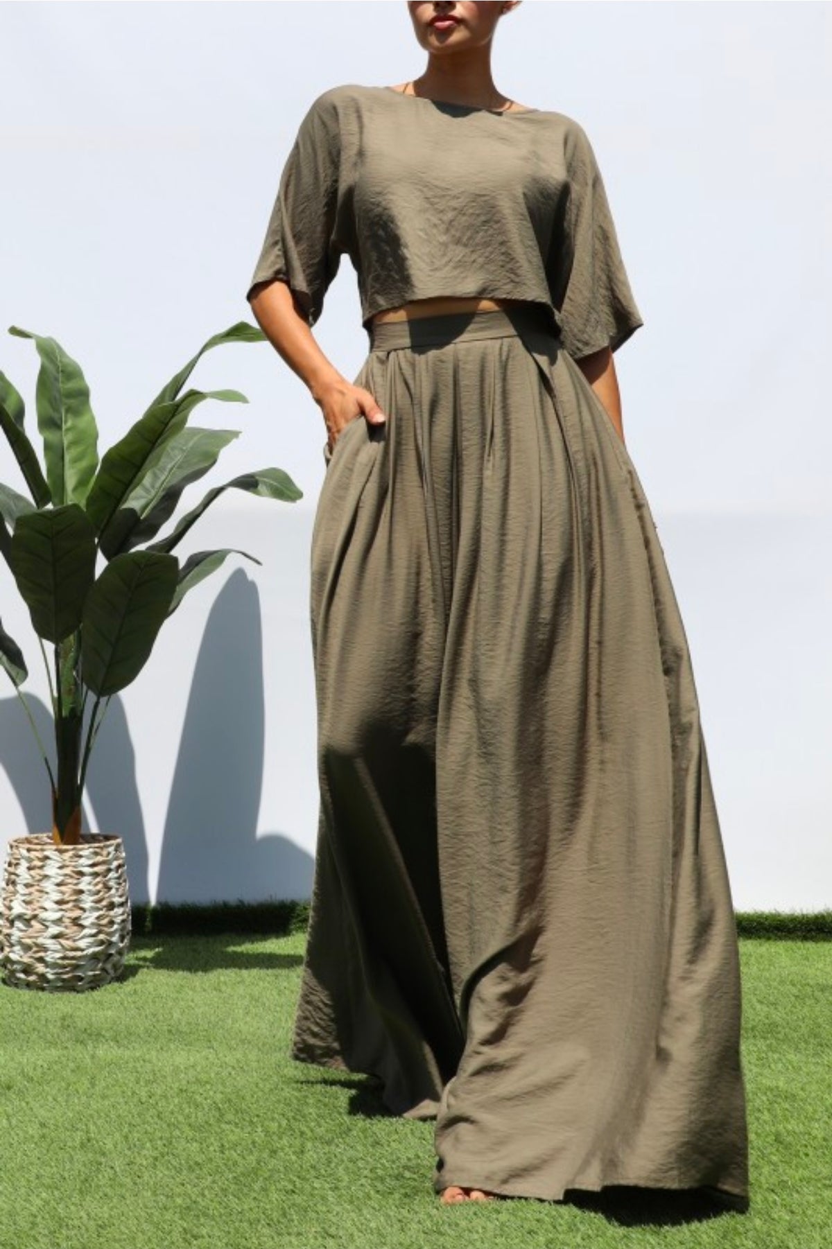 Dress Day Loose Fit Top and Pants Set