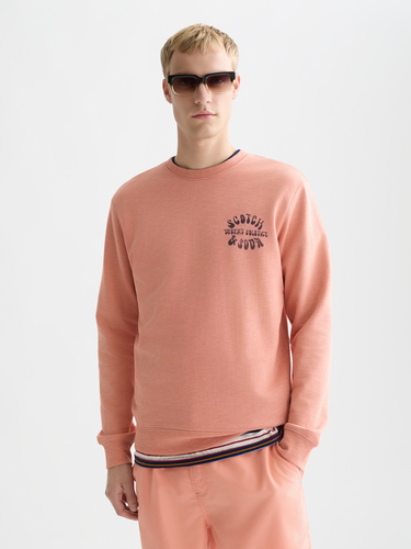 Scotch & Soda Left Chest Logo Regular-Fit Sweatshirt