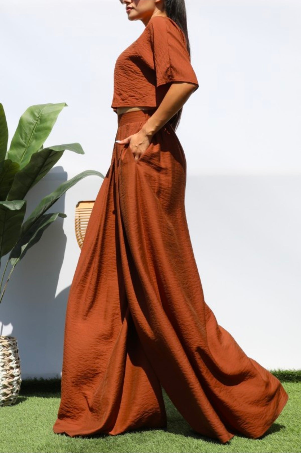 Dress Day Loose Fit Top and Pants Set