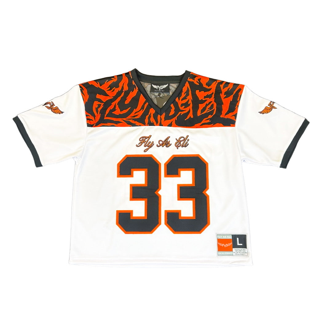 Fly As Eli Bengal Stripes Cropped Football Jersey