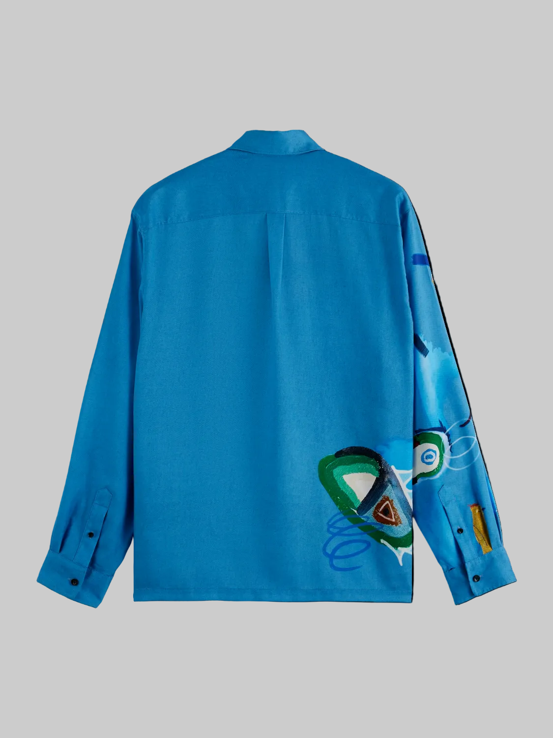 TENCEL PLACEMENT PRINTED RELAXED-FIT SHIRT