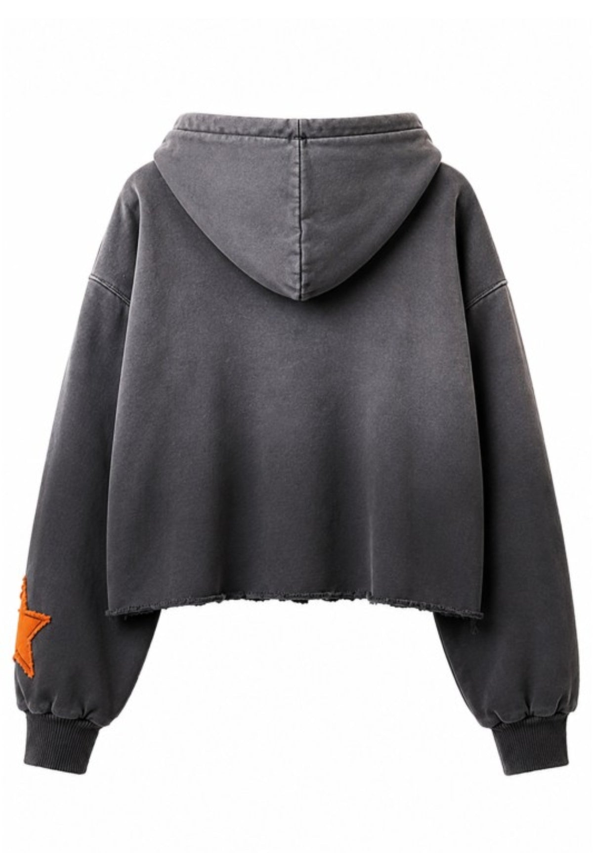 STAY GOLDEN DIP-DYE CROP HOODIE