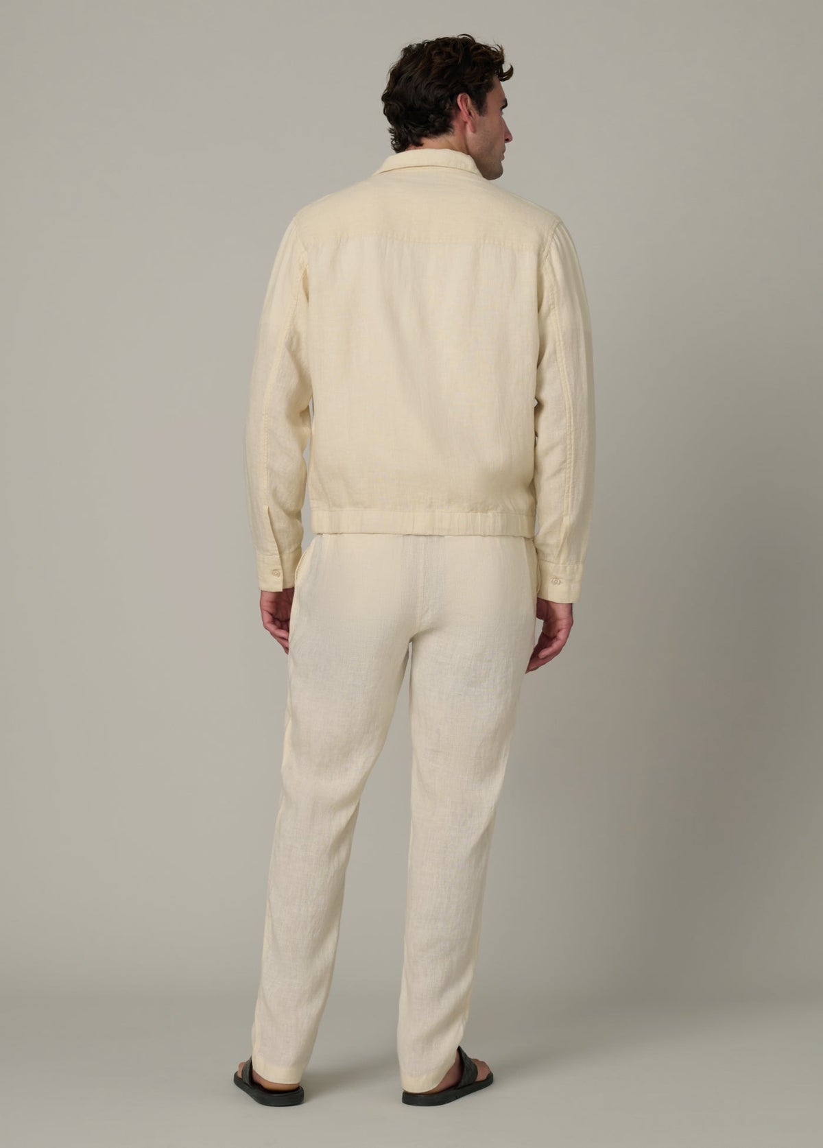 LINEN ZIP JACKET