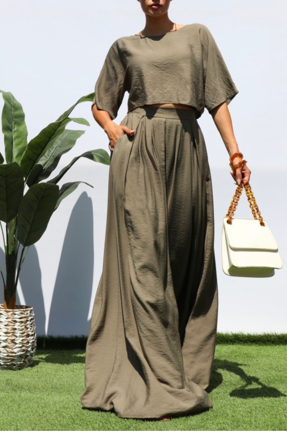 Dress Day Loose Fit Top and Pants Set