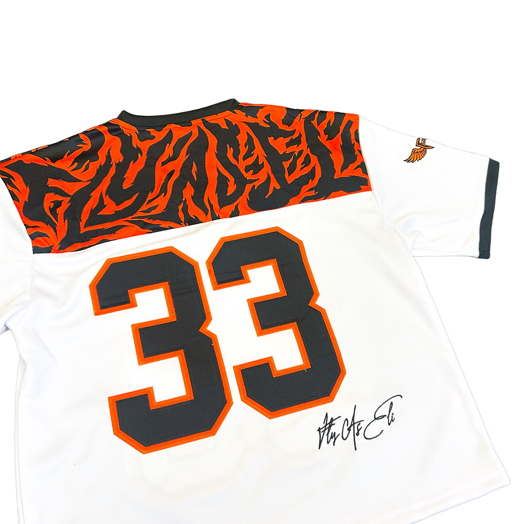 Fly As Eli Bengal Stripes Cropped Football Jersey