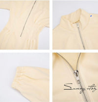Zipper Sweater Dress
