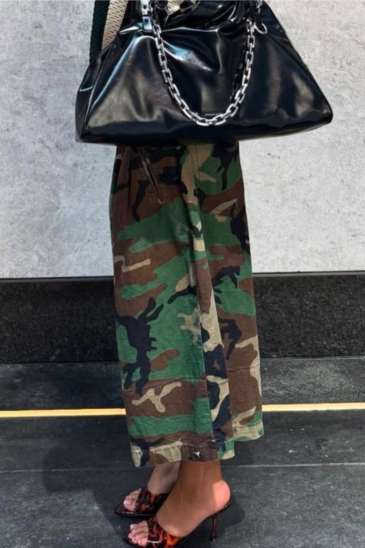 Camouflage Utility Wide leg
