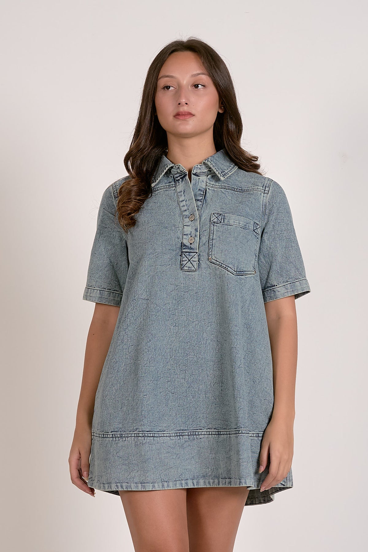 Elan Denim Dress