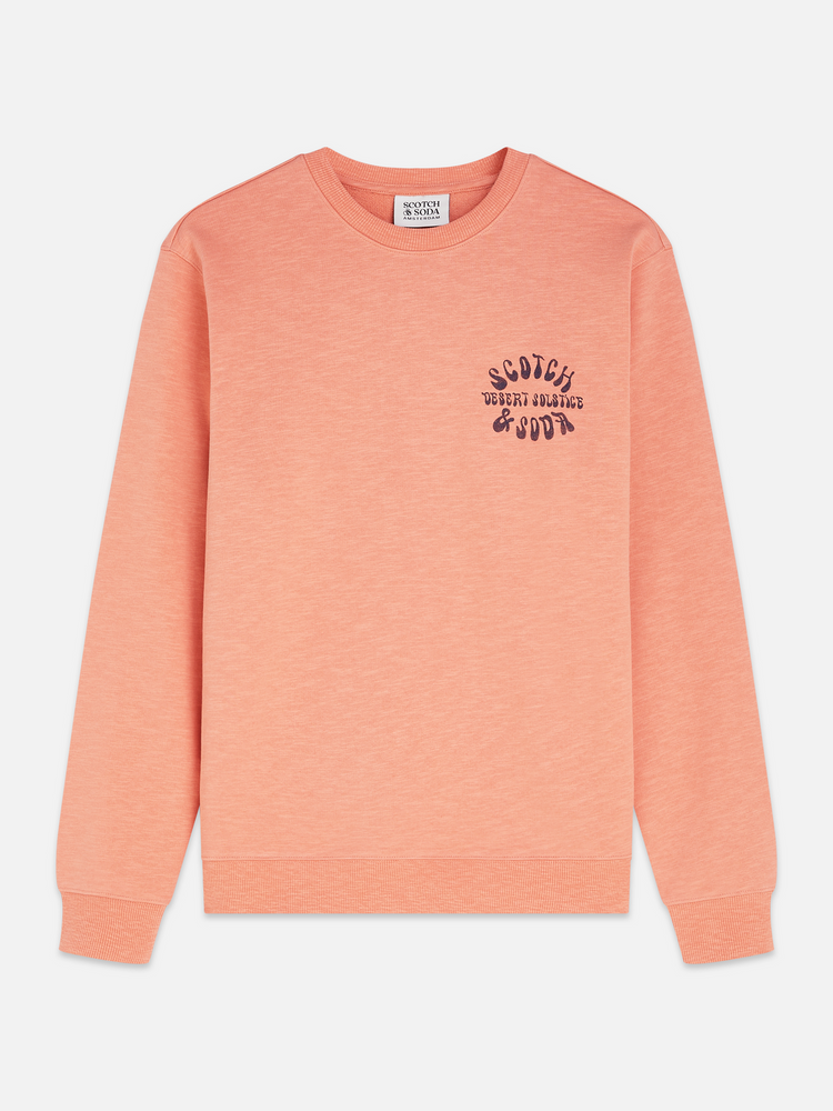 Scotch & Soda Left Chest Logo Regular-Fit Sweatshirt