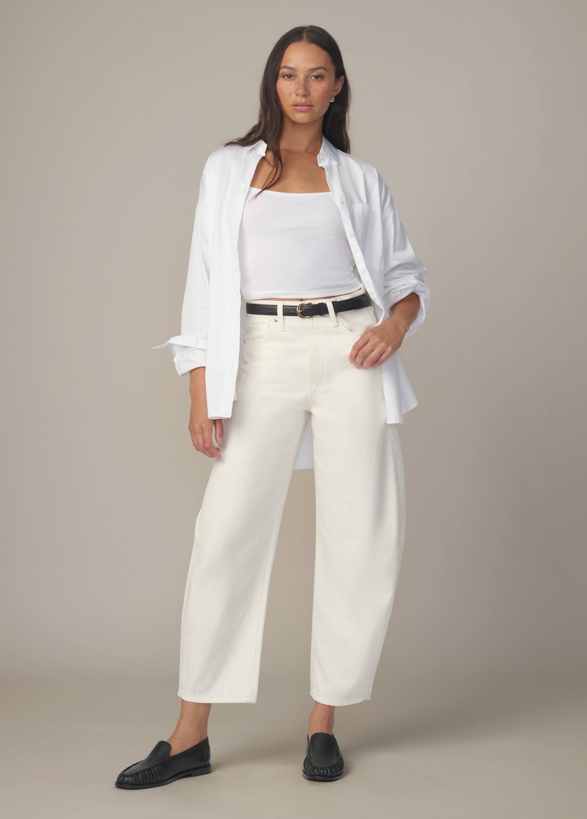THE BILLIE CROPPED BARREL LEG