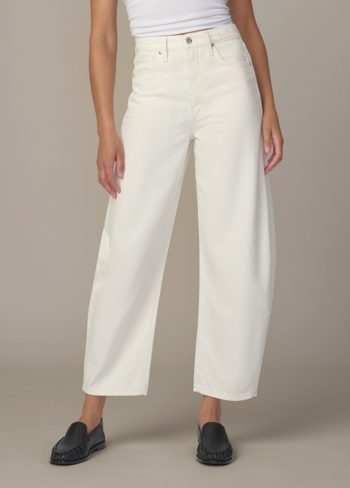 THE BILLIE CROPPED BARREL LEG