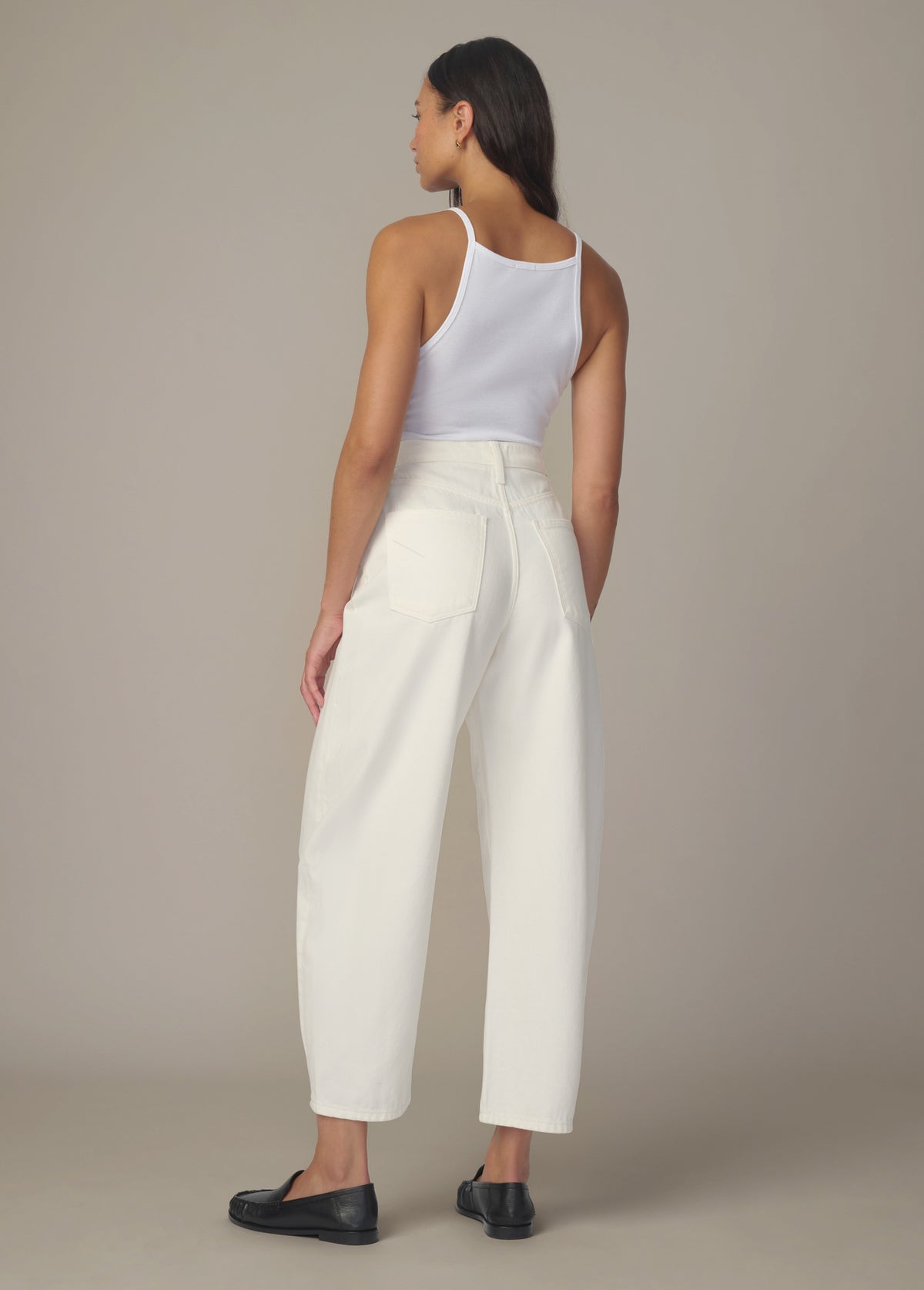 THE BILLIE CROPPED BARREL LEG