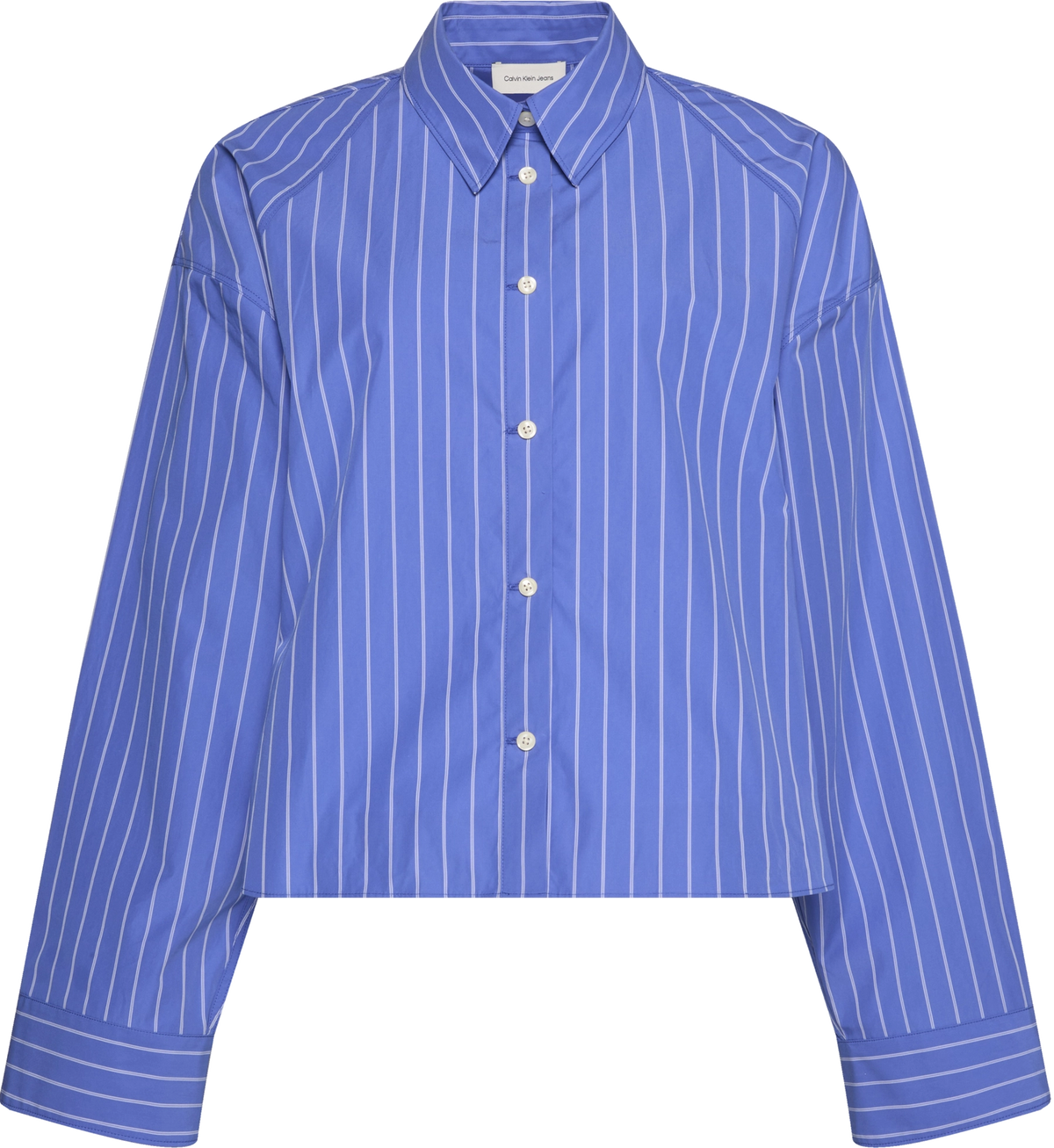 YD STRIPE BOXY CROPPED SHIRT