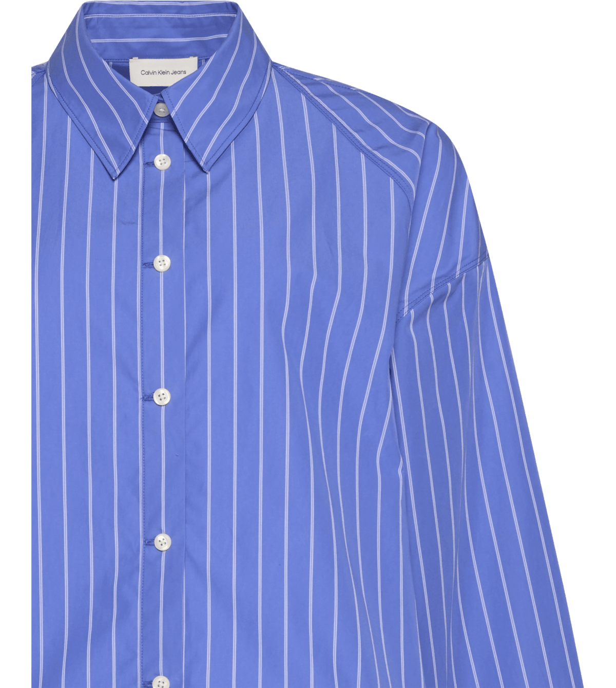 YD STRIPE BOXY CROPPED SHIRT