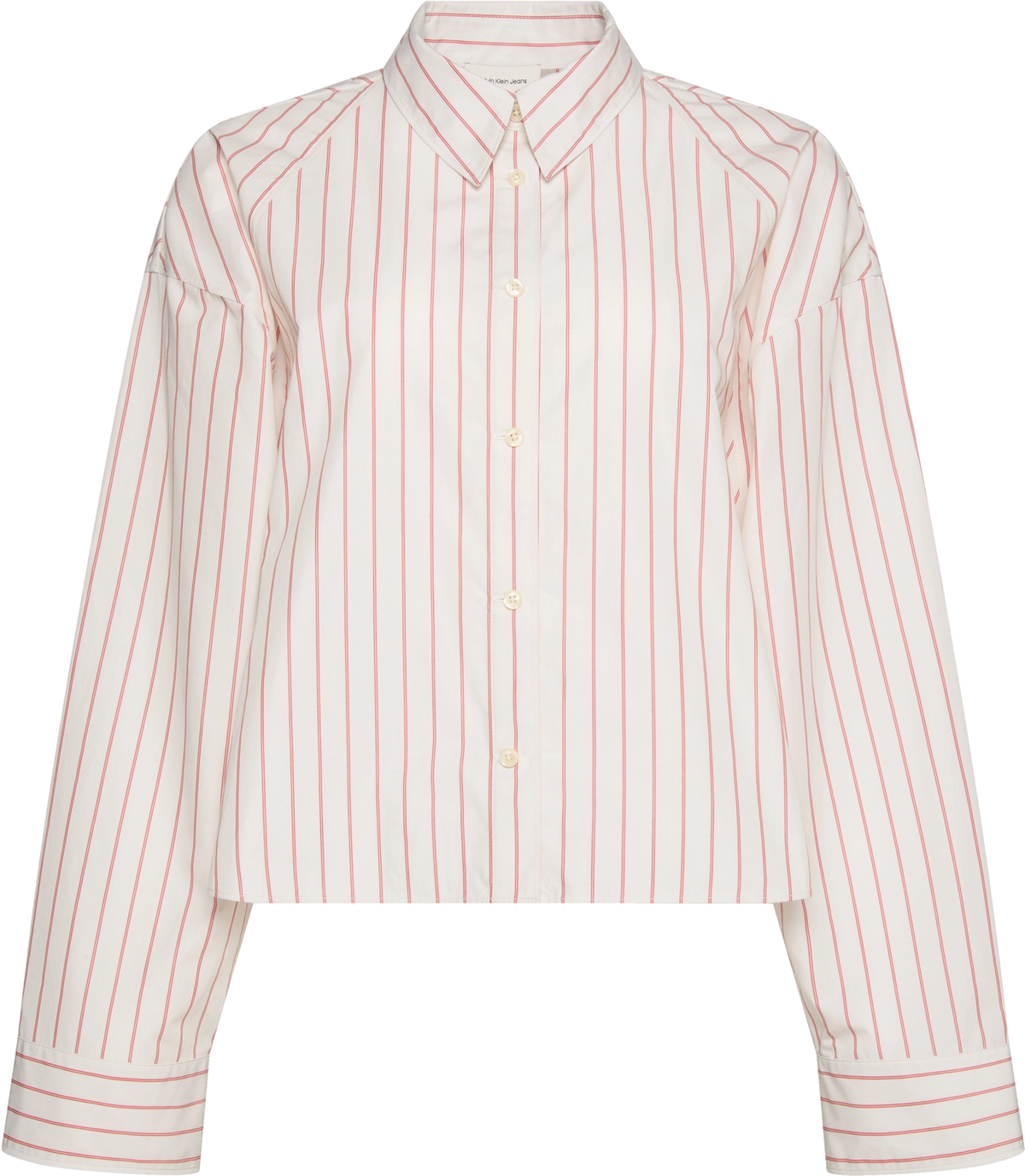 YD STRIPE BOXY CROPPED SHIRT