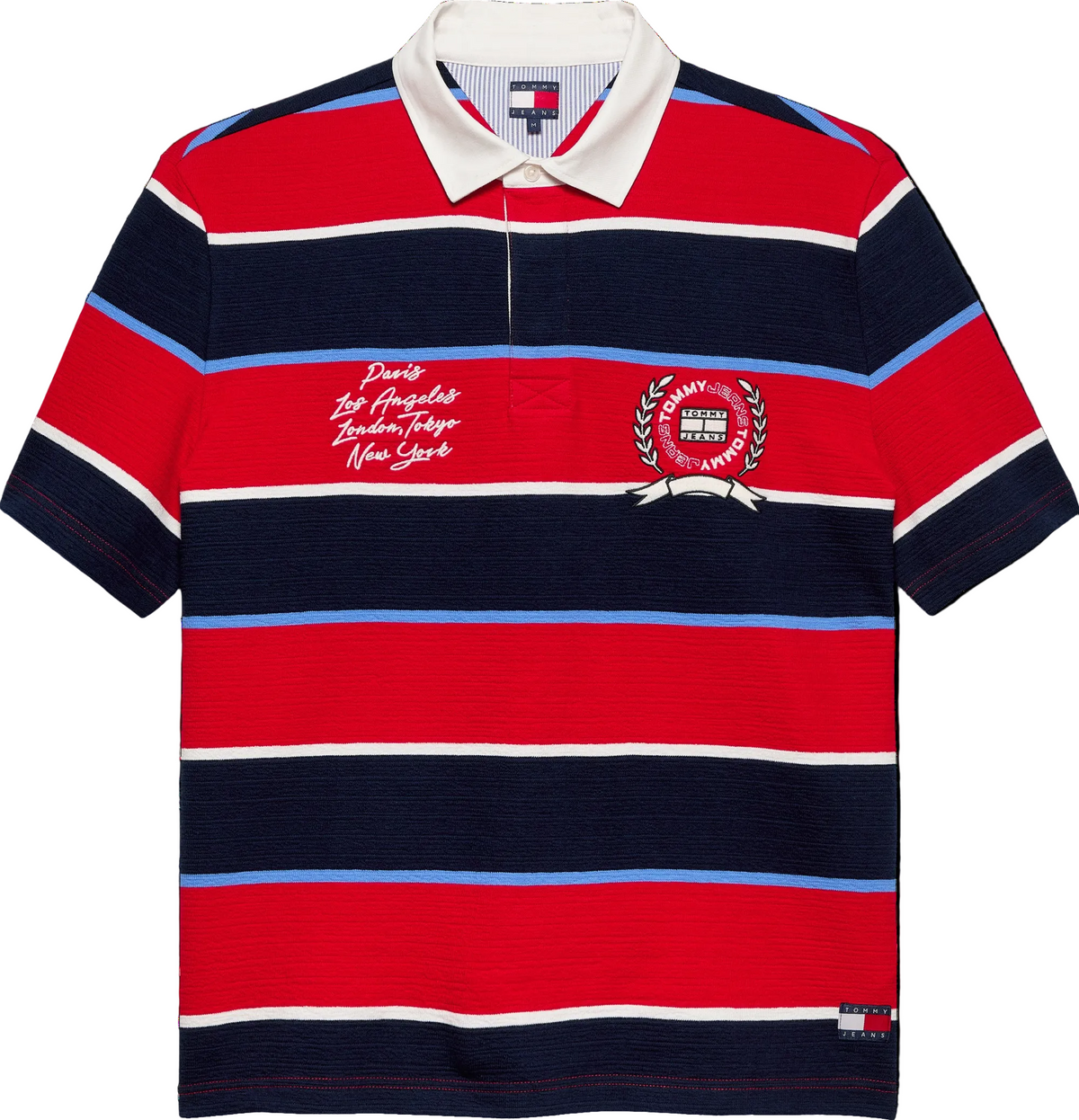 TJM RLX SS BOLD STRIPE SS RUGBY POLO