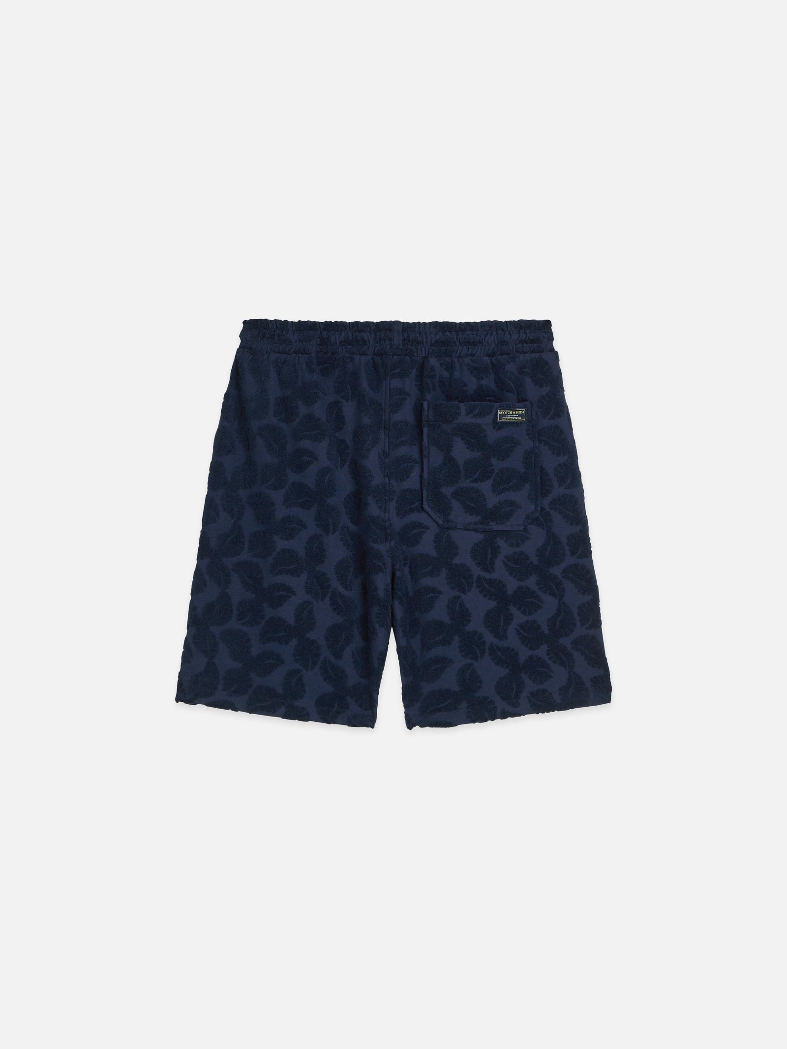 FAVE TERRY JACQUARD RELAXED -FIT BERMUDA SHORTS